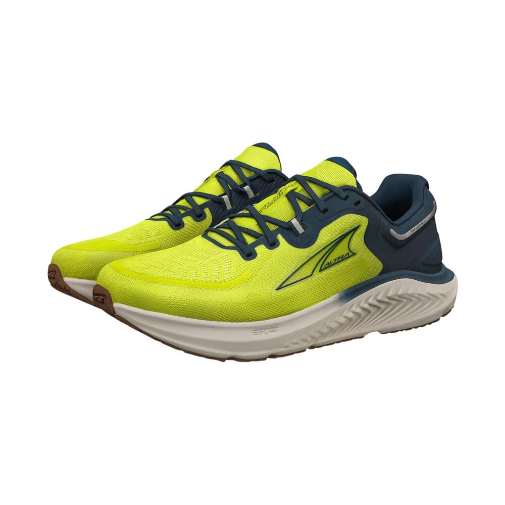 Altra Men’s Paradigm 7 US Size 9 neon Lime Coastal Blue Running Cross Training